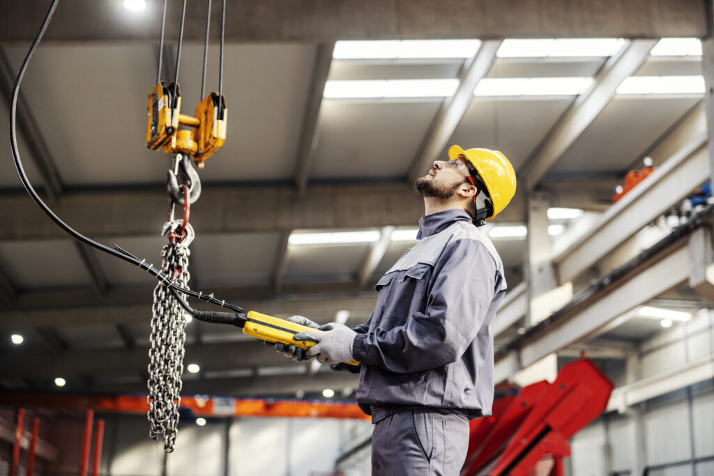 Palonnier de levage en utilisation.